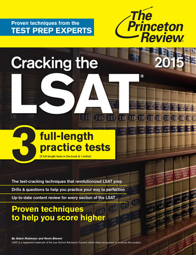 Cracking The Lsat With 3 Practice Tests 2015 Edition Princeton Review
