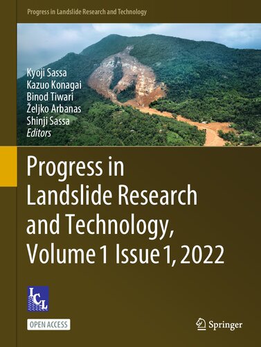 Progress In Landslide Research And Technology Volume 1 Issue 1 2022 Kyoji Sassa
