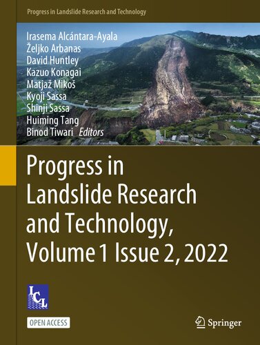 Progress In Landslide Research And Technology Volume 1 Issue 2 2022 Irasema Alcntaraayala