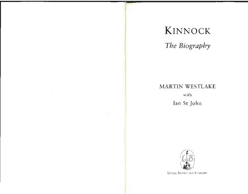 Kinnock The Biography Martin Westlake