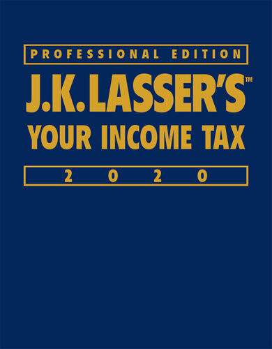 Jk Lassers Your Income Tax 2020 Jk Lasser Institute