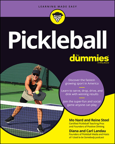 Pickleball For Dummies Mo Nard Reine Steel Diana Landau Carl Landau