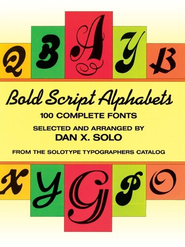 Bold Script Alphabets Dan X Solo