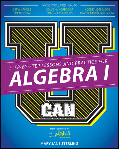 U Can Algebra I For Dummies 1st Edition Mary Jane Sterling
