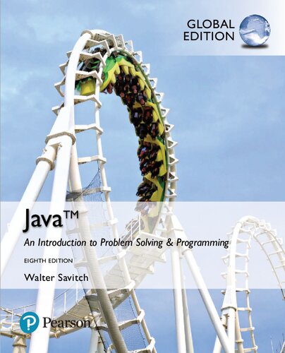 Java An Introduction To Problem Solving Programming 8th Edition Walter Savitch