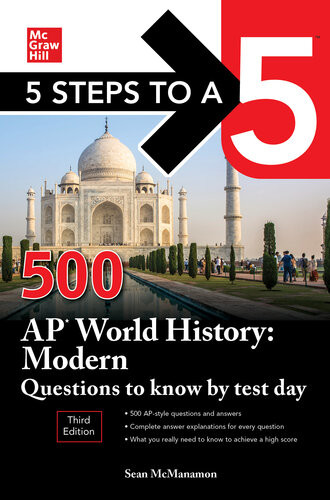 5 Steps To A 5 500 Ap World History Modern Questions To Know By Test Day 3rd Edition Sean M Mcmanamon