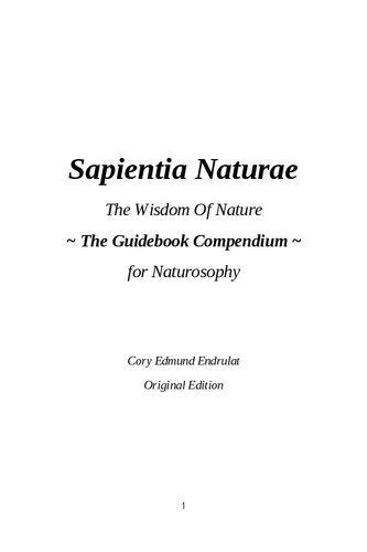 Sapientia Naturae Original Cory Edmund Endrulat