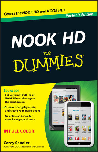 Nook Hd For Dummies Portable Edition 2nd Edition Corey Sandler
