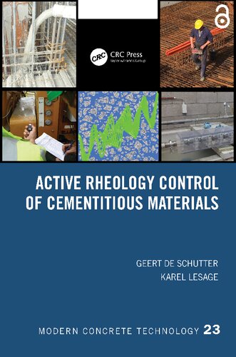 Active Rheology Control Of Cementitious Materials Geert De Schutter