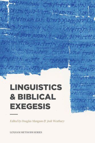 Linguistics Biblical Exegesis Douglas Mangum