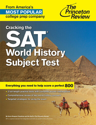 Cracking The Sat World History Subject Test Princeton Review