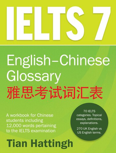 Ielts7glossary Englishchinese Glossary Tian Hattingh