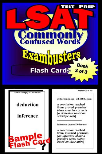 Lsat Test Prep Commonly Confused Words Exambusters Flash Cards Workbook 3 Of 3 Lsat Exam Study Guide Lsat Exambusters