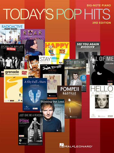 Todays Pop Hits For Bignote Piano 3rd Edition Hal Leonard Corp