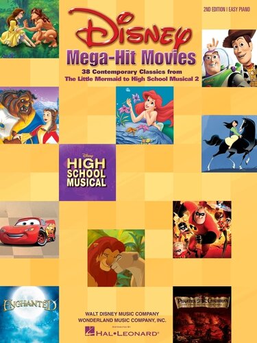 Disney Megahit Movies 38 Contemporary Classics From The Little Mermaid To High School Musical 2 Hal Leonard Corp