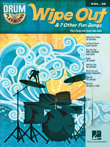 Wipe Out 7 Other Fun Songs Drum Playalong Volume 36 Hal Leonard Corp
