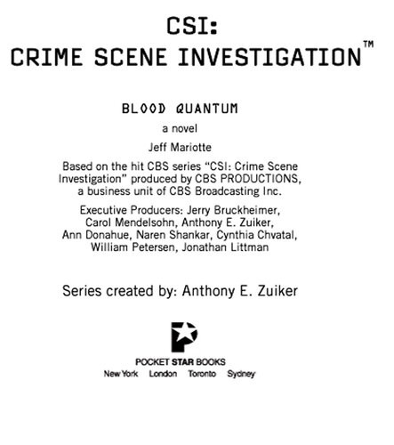 Blood Quantum Jeff Mariotte