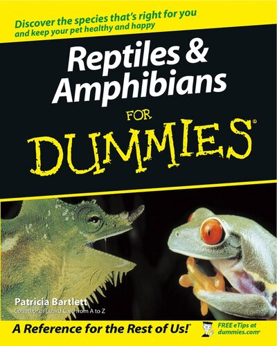 Reptiles And Amphibians For Dummies Patricia Bartlett