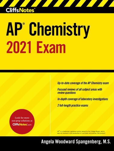 Cliffsnotes Ap Chemistry 2021 Exam Angela Woodward Spangenberg
