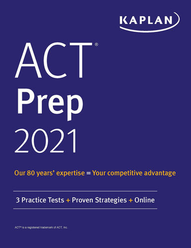 Act Prep 2021 3 Practice Tests Proven Strategies Online Kaplan Test Prep