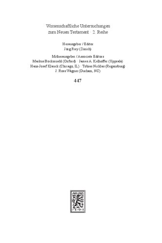 The Divine Name In The Gospel Of John Significance And Impetus Joshua J F Coutts