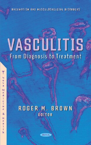 Vasculitis From Diagnosis To Treatment 1st Edition Roger M Brown Editor