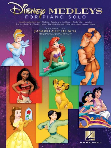 Disney Medleys For Piano Solo Hal Leonard Corp Jason Lyle Black