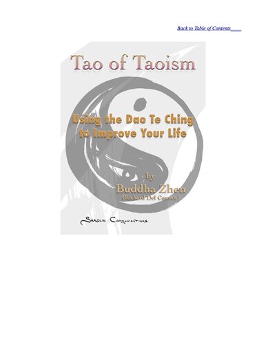 Tao Of Taoism Using The Dao Te Ching To Improve Your Life Buddha Zhen