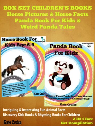 Box Set Childrens Books Horse Book Panda Book Kate Cruise