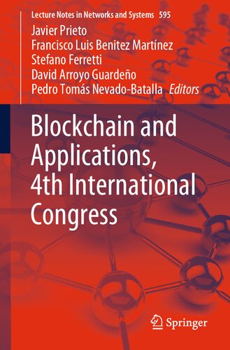 Blockchain And Applications 4th International Congress Javier Prieto