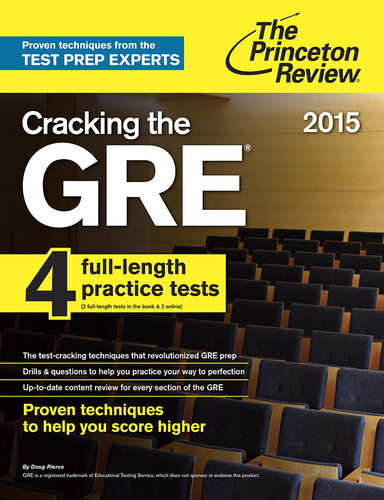 Cracking The Gre With 4 Practice Tests 2015 Edition Princeton Review