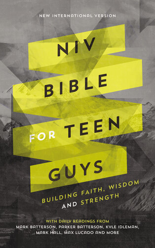 Niv Bible For Teen Guys Building Faith Wisdom And Strength Zondervan