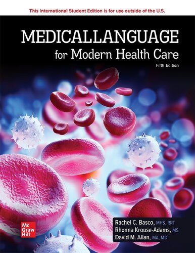 Medical Language For Modern Health Care 5th Edition Rachel Basco Rhonna Krouseadams David Allan