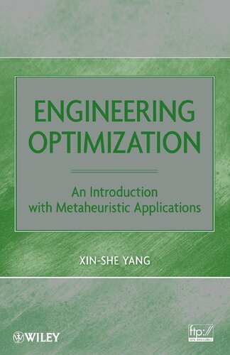 Engineering Optimization An Introduction With Metaheuristic Applications Xinsheyang
