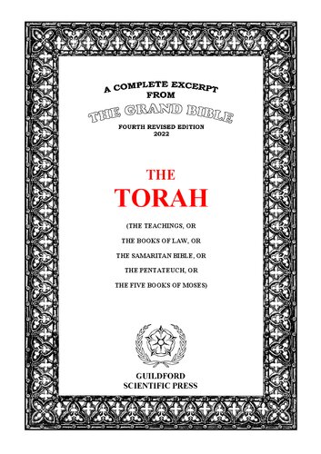 The Holy Torah 2022th Edition Moses