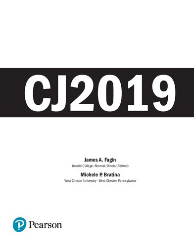 Cj 2019 1st Edition James A Fagin And Michele P Bratina