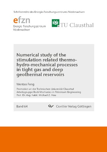 Numerical Study Of The Stimulation Related Thermohydromechanical Processes In Tight Gas And Deep Geothermal Reservoirs Wentao Feng