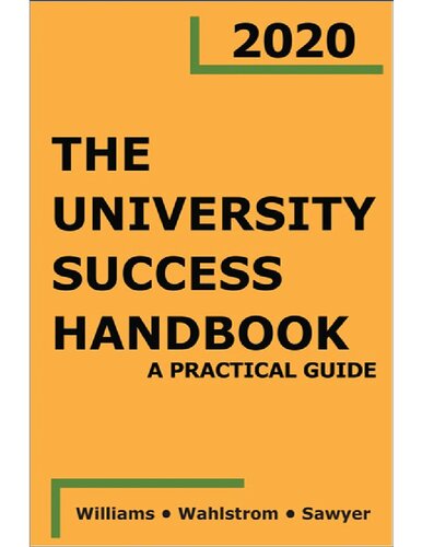 The University Success Handbook 1st Edition Brian K Williams