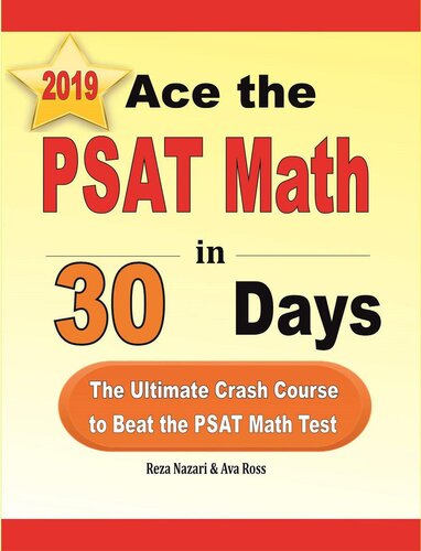 Ace The Psat Math In 30 Days The Ultimate Crash Course To Beat The Psat Math Test Reza Nazari Ava Ross