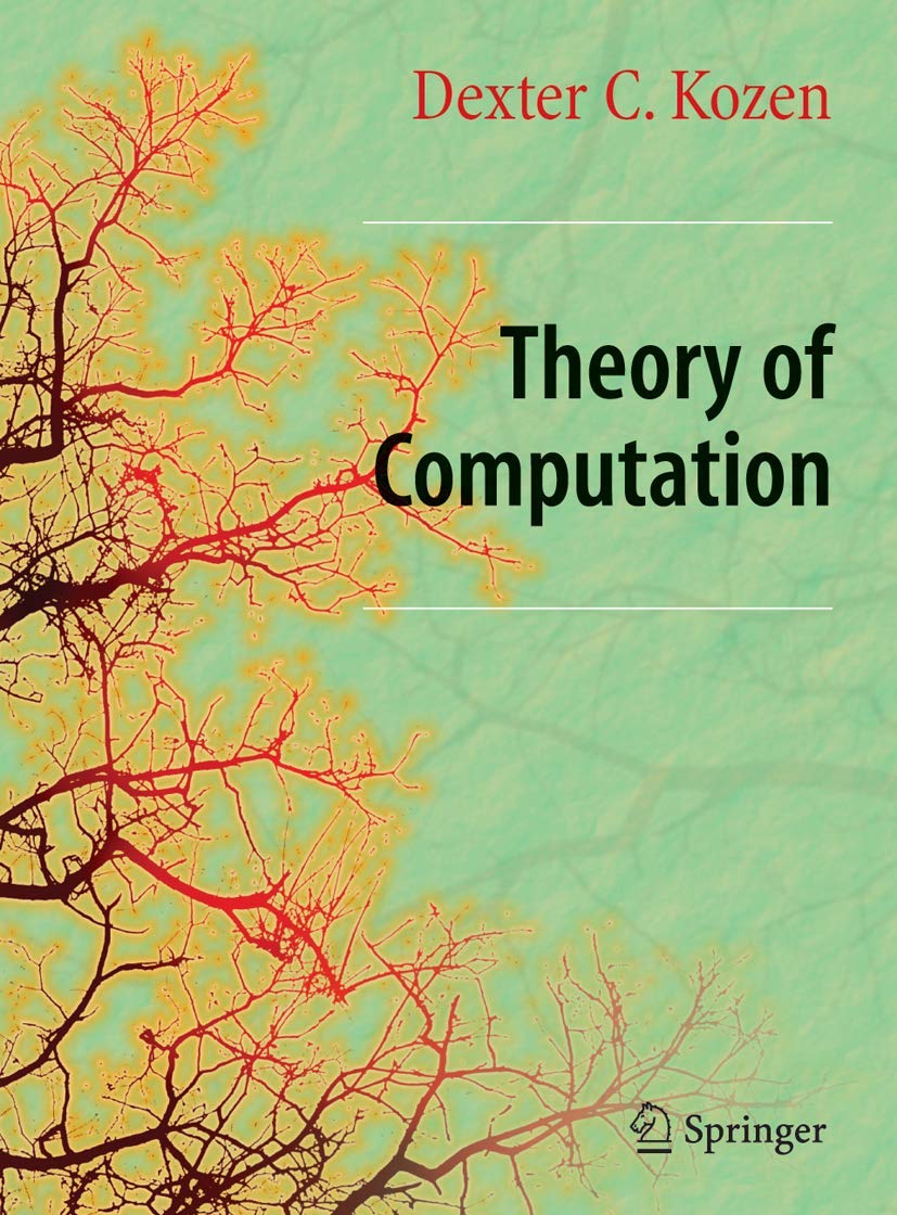 Theory Of Computation 2006th Edition Dexter C Kozen