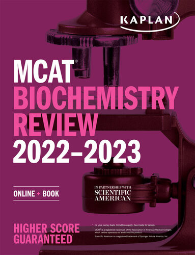 Mcat Biochemistry Review 20222023 Online Book Kaplan Test Prep