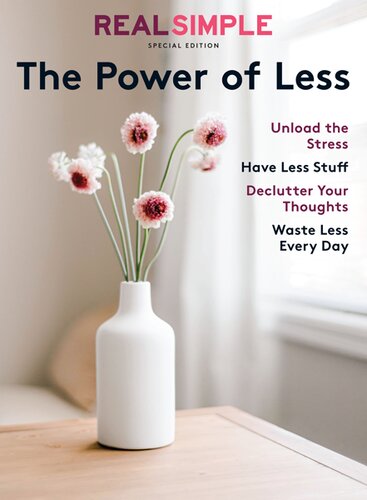 Real Simple The Power Of Less Real Simple