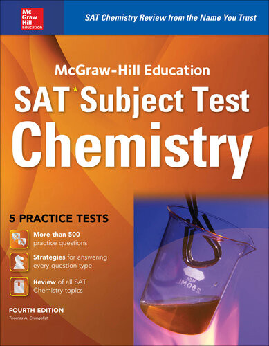 Mcgrawhill Education Sat Subject Test Chemistry 4th Ed 4th Edition Thomas A Evangelist