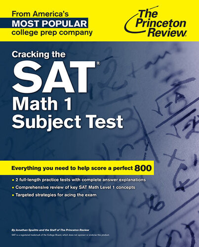 Cracking The Sat Math 1 Subject Test Princeton Review
