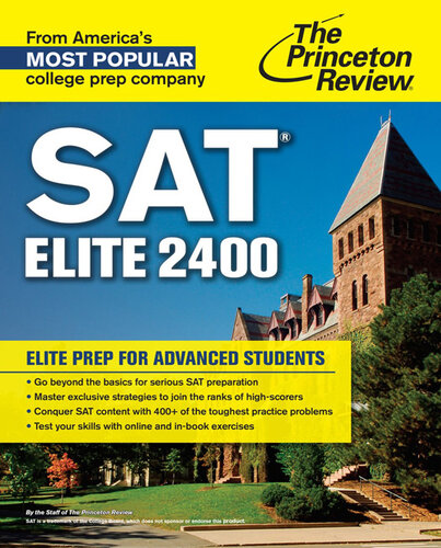 Sat Elite 2400 Elite Prep For Advanced Students Princeton Review