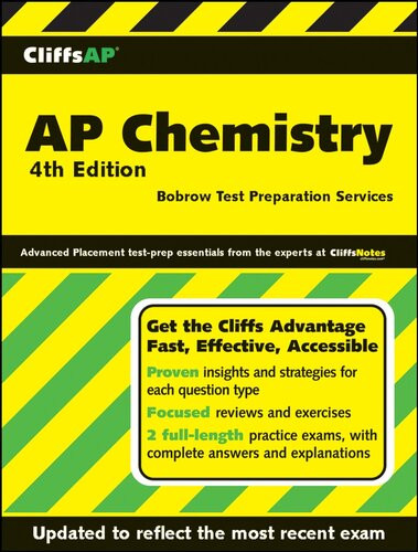 Cliffsap Chemistry 4th Edition Bobrow Test Preparation Services