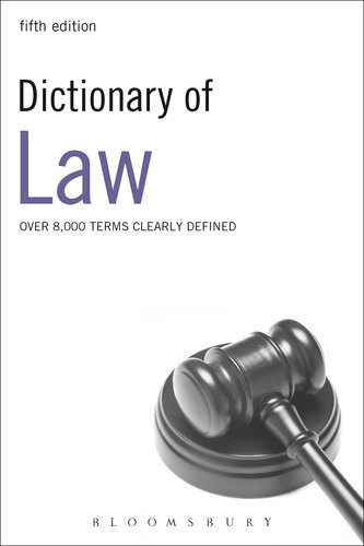 Dictionary Of Law Bloomsbury Publishing