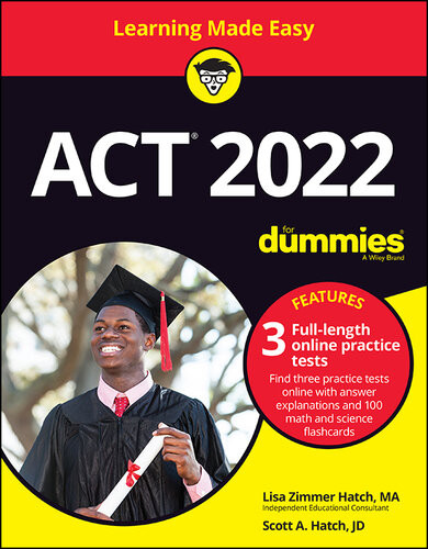 Act 2022 For Dummies With Online Practice 8th Edition Lisa Zimmer Hatch Scott A Hatch