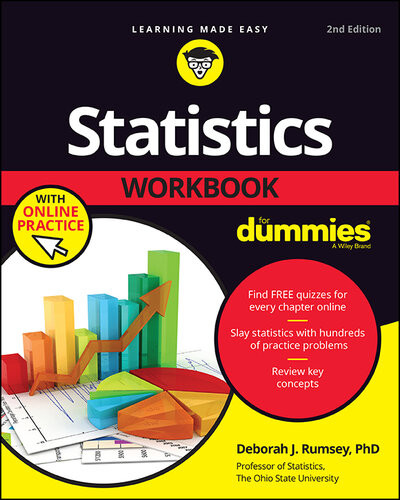 Statistics Workbook For Dummies With Online Practice 2nd Edition Deborah J Rumsey