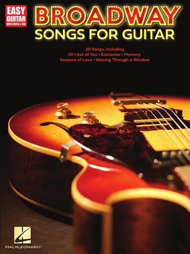 Broadway Songs For Guitareasy Guitar With Tab Songbook Hal Leonard Corp